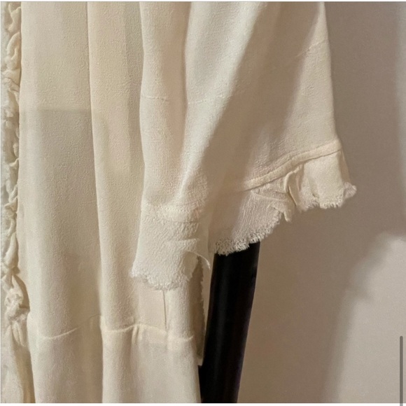 Reformation Cream Wrap Dress - Picture 5 of 12